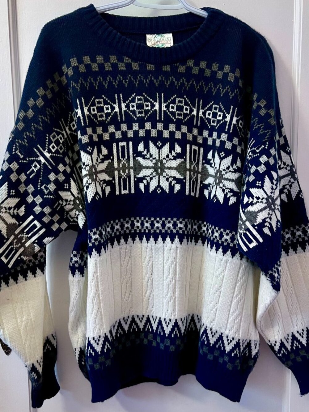 Vintage Northwest Territory Fair Isle-Style Sweater